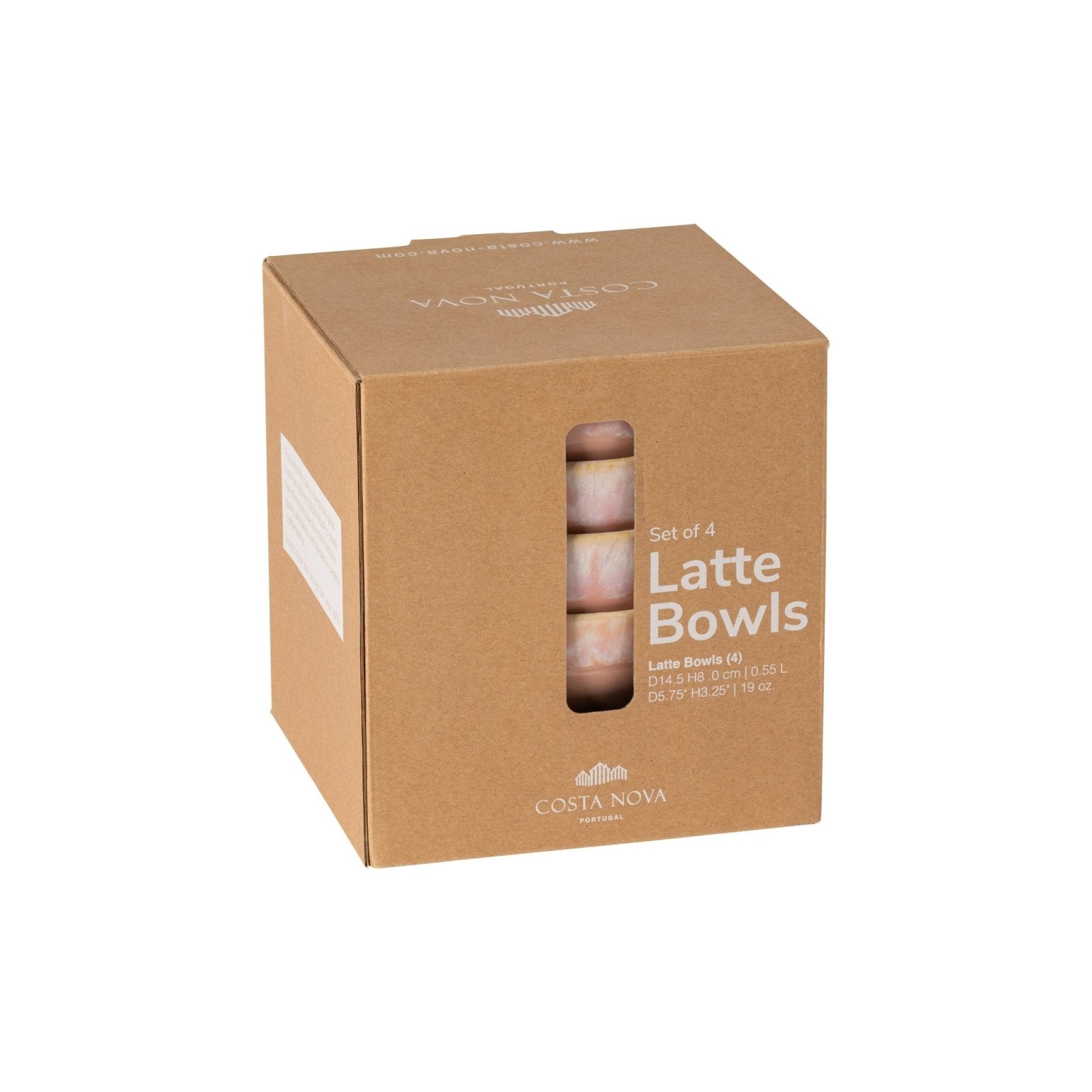 Costa Nova Lattebowl 4 - p Pink - Azalea Home