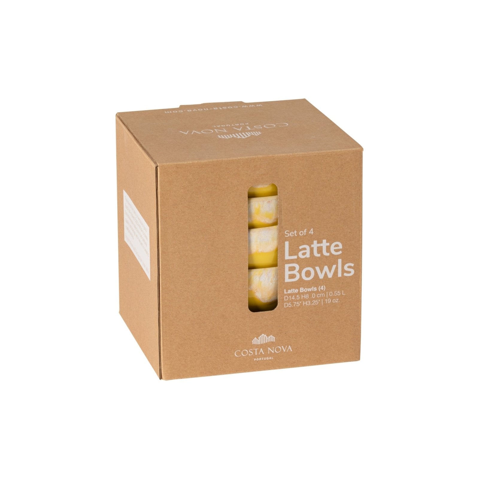 Costa Nova Lattebowl 4 - p Yellow - Azalea Home