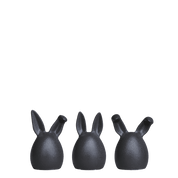 TRIPLETS Påskhare 3-Pack, cast iron