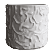 SWOON Kruka Ø31, shiny white