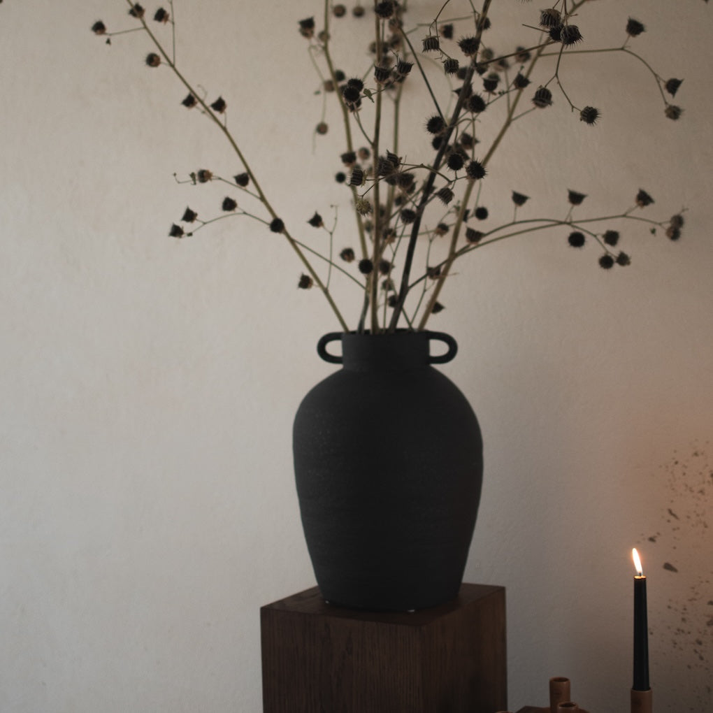 LONG Vas Large H38cm, Svart