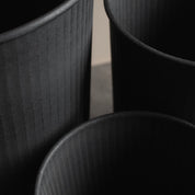 OUT STRIPE Kruka 3-Pack, Svart