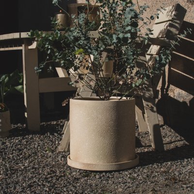 GROW Kruka XL Ø30, Creme