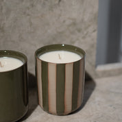 BURN Doftljus 260g, Stripe Green