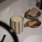 BURN Doftljus 260g, Stripe Creme