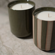 BURN Doftljus 260g, Stripe Green