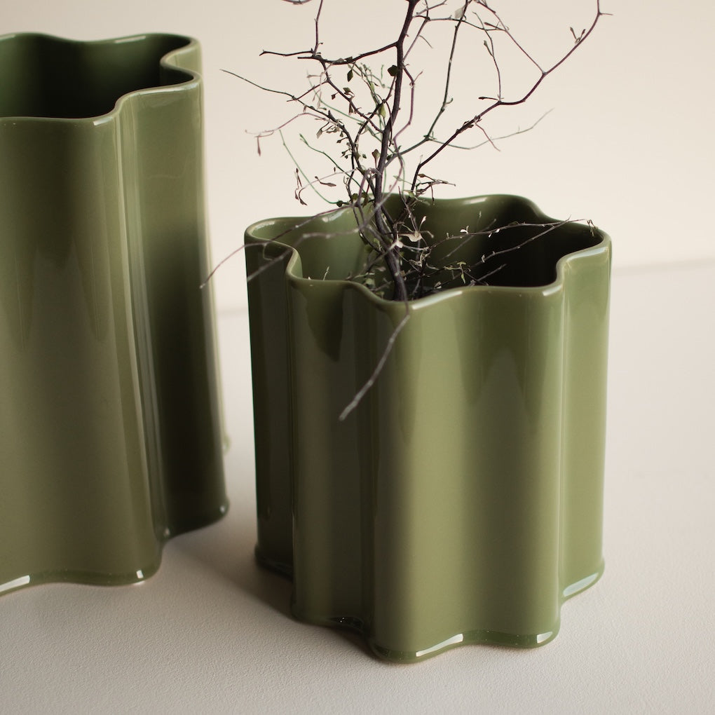 FILTER Kruka Small H22cm, Shiny Green