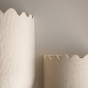 FLOWERY WALL Väggkruka Large, creme