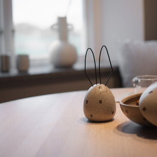 HARE Dekoration, beige dot