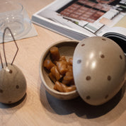 NEST Skål Påskägg, Beige Dot