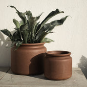 PURE Kruka Small H15cm, Brun
