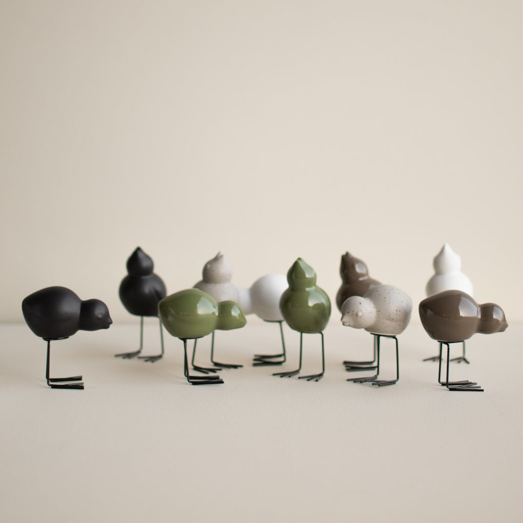 SWEDISH BIRD Påskdekoration 2-Pack, shiny green