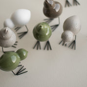 SWEDISH BIRD Påskdekoration 2-Pack, shiny green