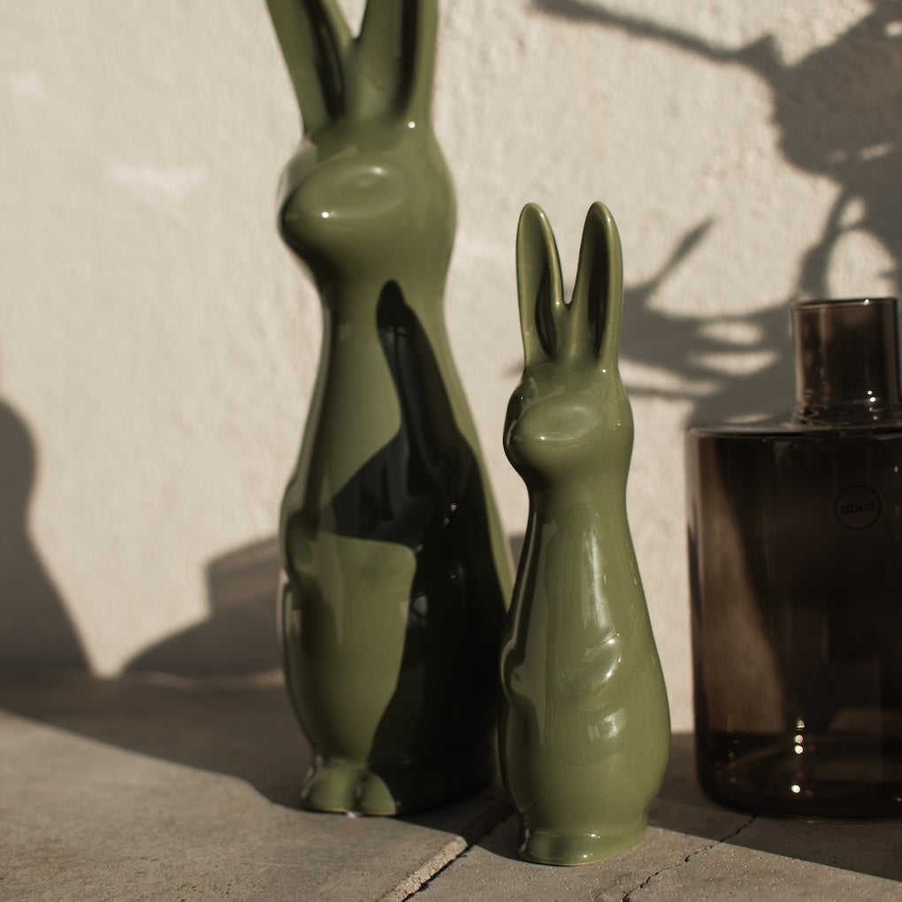 SWEDISH RABBIT Påskdekoration shiny green, small