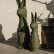 SWEDISH RABBIT Påskdekoration shiny green, small
