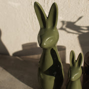 SWEDISH RABBIT Påskdekoration 27cm, Shiny Green