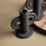 SWIRL Similar Ljusstake, black