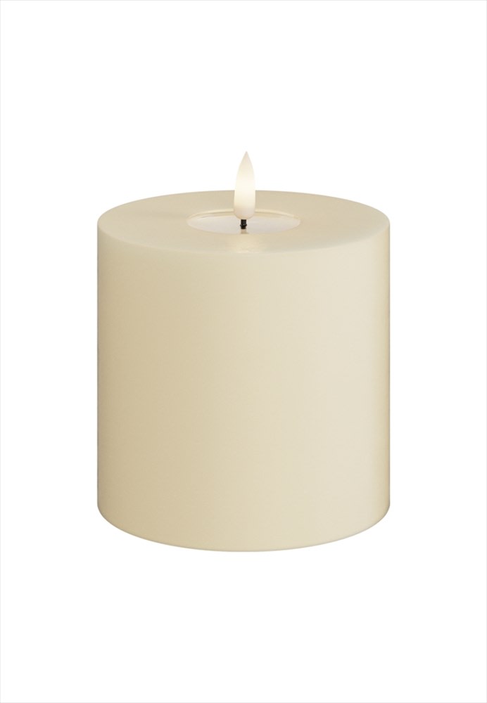 Deluxe Homeart LED Blockljus Cream 10x10 cm - Azalea Home