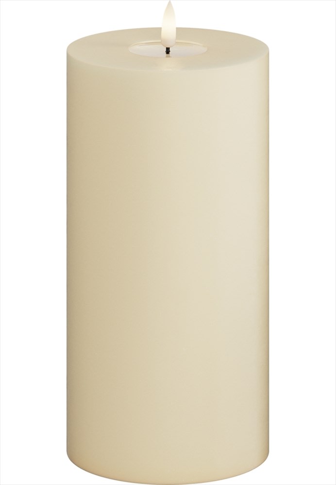 Deluxe Homeart LED Blockljus Cream 10x20 cm - Azalea Home