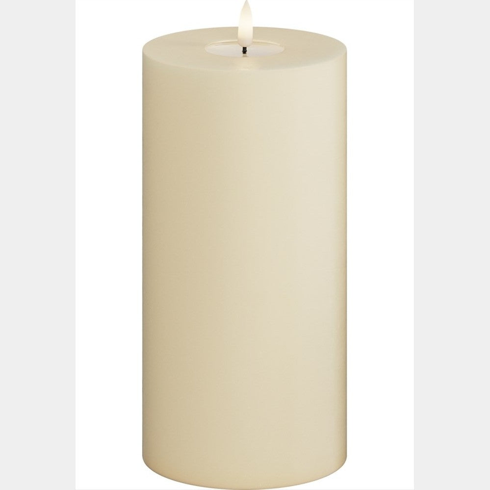 Deluxe Homeart LED Blockljus Cream 10x20 cm - Azalea Home