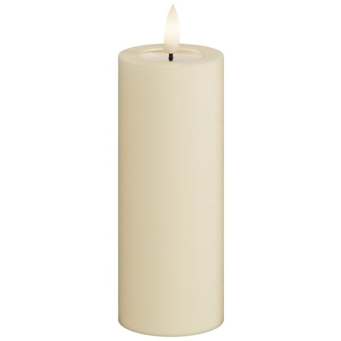 Deluxe Homeart LED Blockljus Cream 5x12,5 cm - Azalea Home