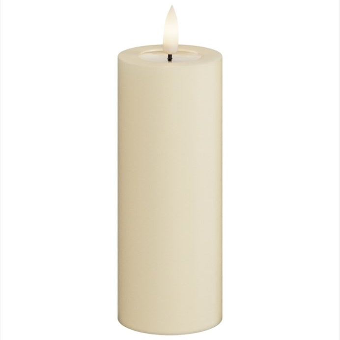 Deluxe Homeart LED Blockljus Cream 5x12,5 cm - Azalea Home