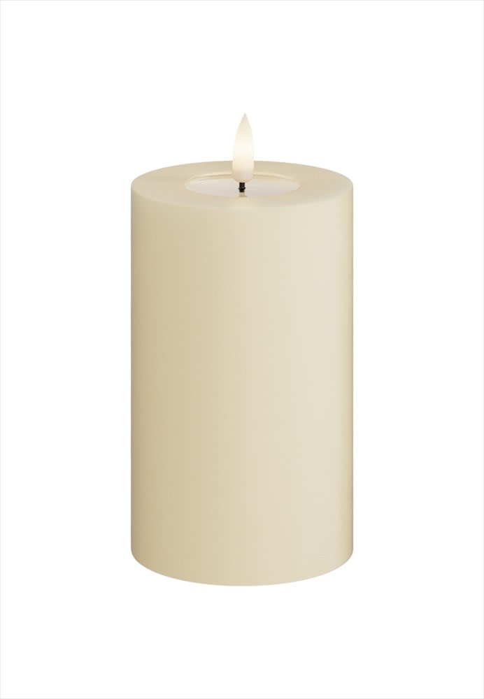 Deluxe Homeart LED Blockljus Cream 7,5x12,5 cm - Azalea Home