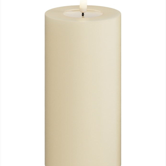 Deluxe Homeart LED Blockljus Cream 7,5x15 cm - Azalea Home
