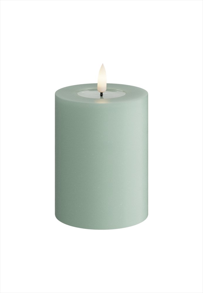 Deluxe Homeart LED Blockljus Sage Green 7,5x10 cm - Azalea Home