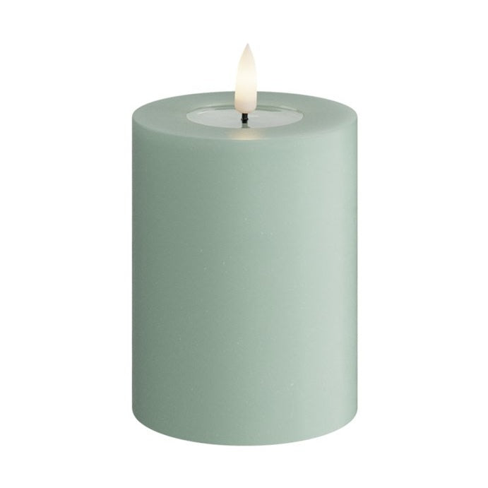 Deluxe Homeart LED Blockljus Sage Green 7,5x10 cm - Azalea Home