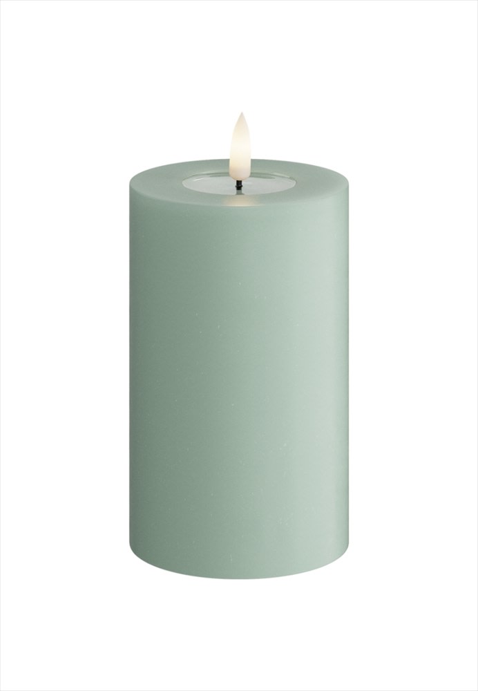 Deluxe Homeart LED Blockljus Sage Green 7,5x12,5 cm - Azalea Home