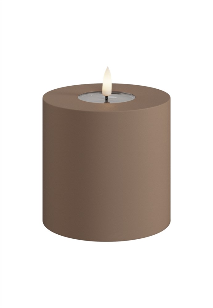 Deluxe Homeart LED Blockljus Utomhus Mocca 10x10 cm - Azalea Home