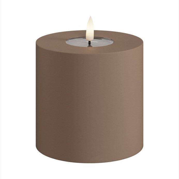 Deluxe Homeart LED Blockljus Utomhus Mocca 10x10 cm - Azalea Home