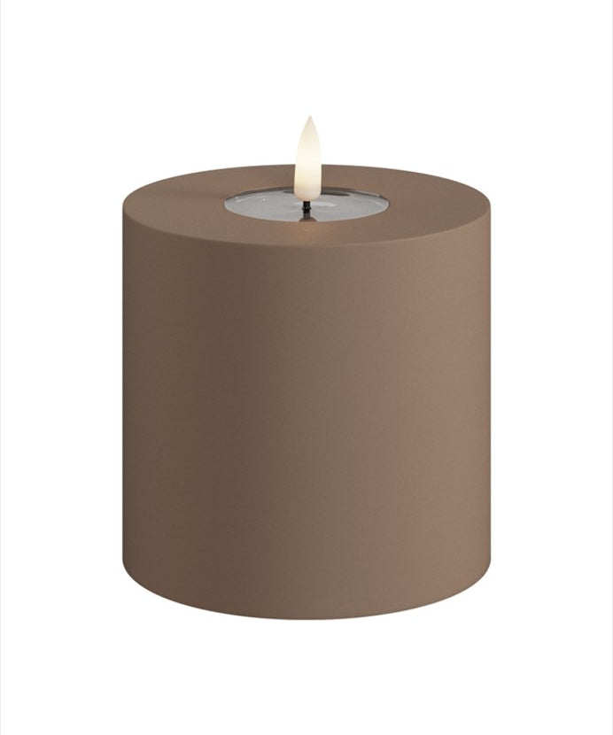 Deluxe Homeart LED Blockljus Utomhus Mocca 10x10 cm - Azalea Home