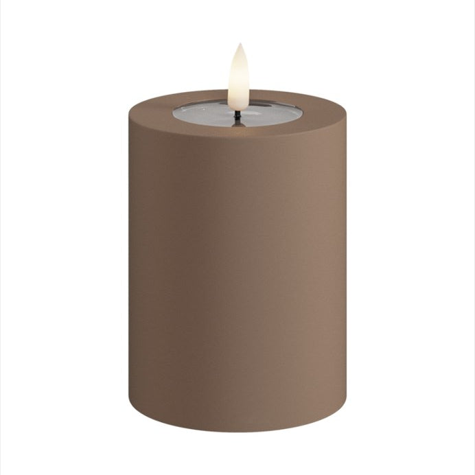 Deluxe Homeart LED Blockljus Utomhus Mocca 7,5x10 cm - Azalea Home