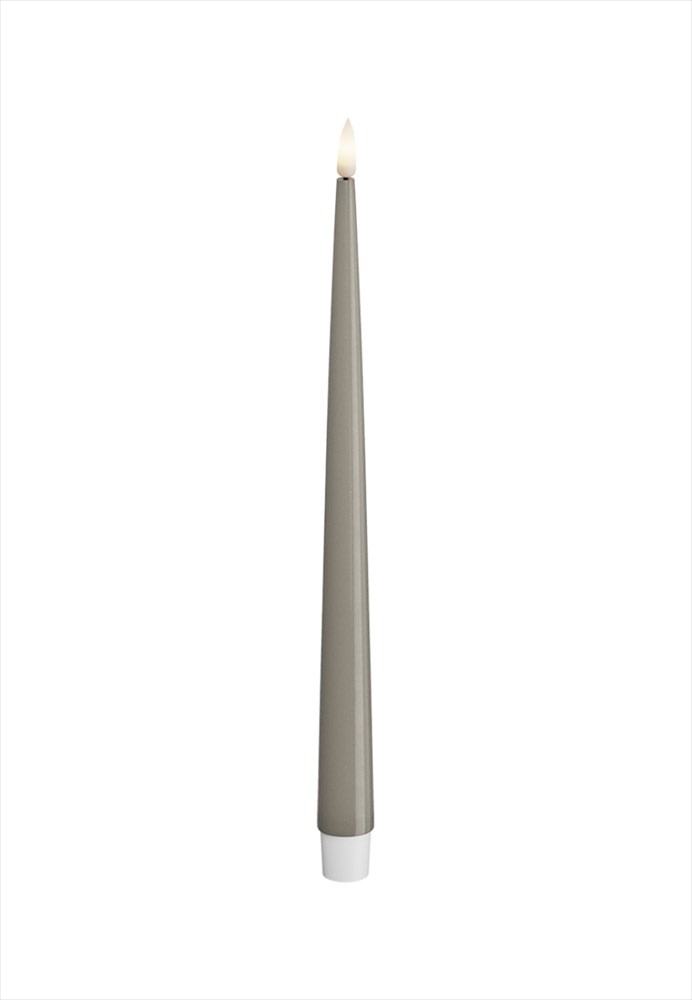 Deluxe Homeart LED Kronljus Shiny 2,2x28 cm Sand 2 - pack - Azalea Home