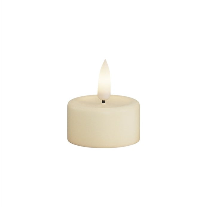 Deluxe Homeart LED Värmeljus 4x4,5 cm Cream 2 - pack - Azalea Home