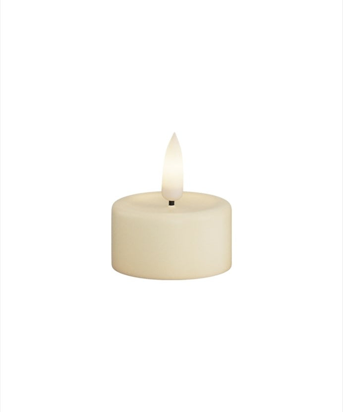 Deluxe Homeart LED Värmeljus 4x4,5 cm Cream 2 - pack - Azalea Home