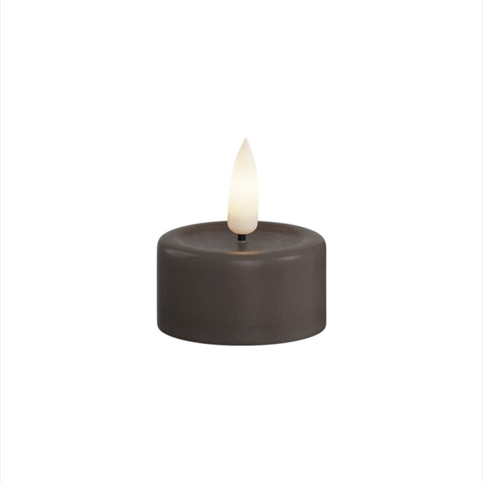 Deluxe Homeart LED Värmeljus 4x4,5 cm Mocca 2 - pack - Azalea Home