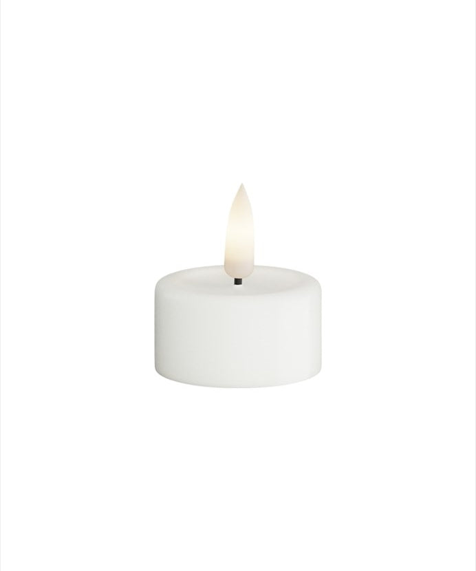 Deluxe Homeart LED Värmeljus 4x4,5 cm Vit 2 - pack - Azalea Home
