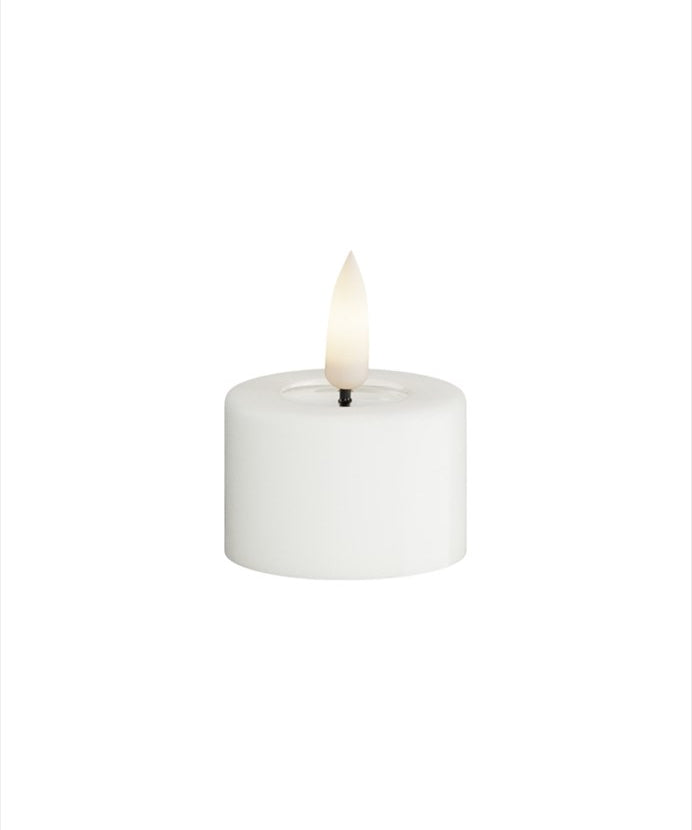 Deluxe Homeart LED Värmeljus 4x5,5 cm Vit 2 - pack - Azalea Home