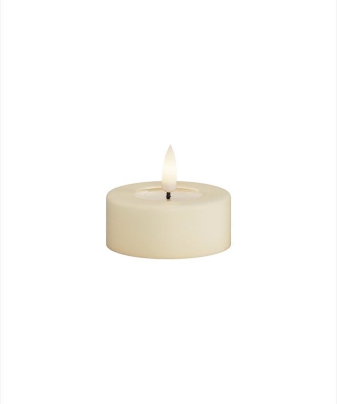 Deluxe Homeart LED Värmeljus 6x4,5 cm Cream 2 - pack - Azalea Home