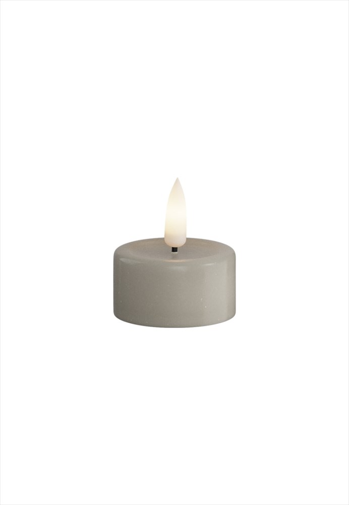 Deluxe Homeart LED Värmeljus 6x4,5 cm Sand 2 - pack - Azalea Home