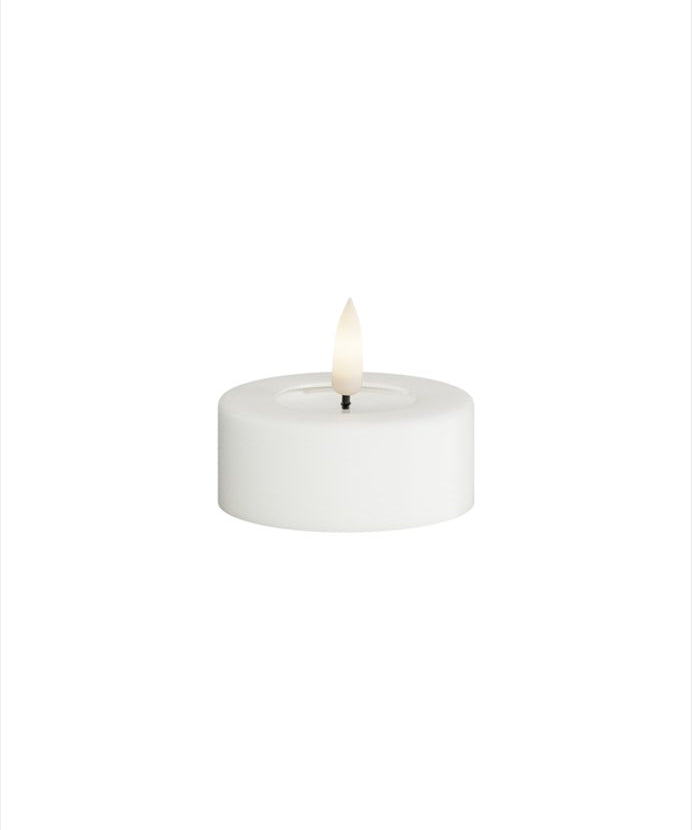 Deluxe Homeart LED Värmeljus 6x4,5 cm Vit 2 - pack - Azalea Home