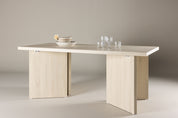 Bassholmen Matbord 90x180, Natur