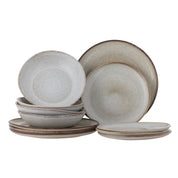 Sandrine Servis Set 12 Delar, Natur
