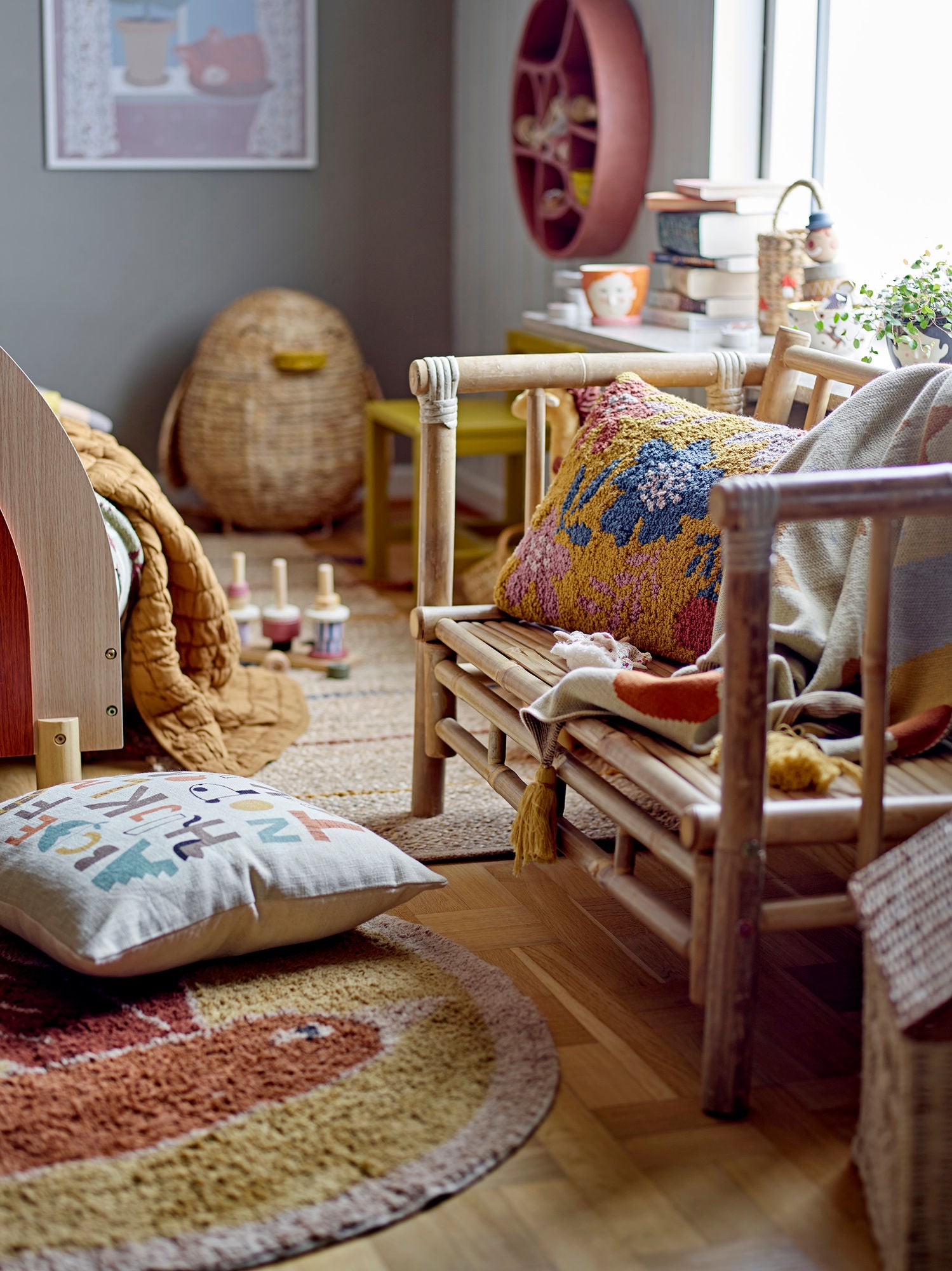 Mini Sole Barnsoffa Bambu, Natur