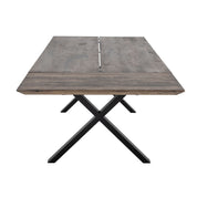 Maldon Matbord Ek 95x200, Brun