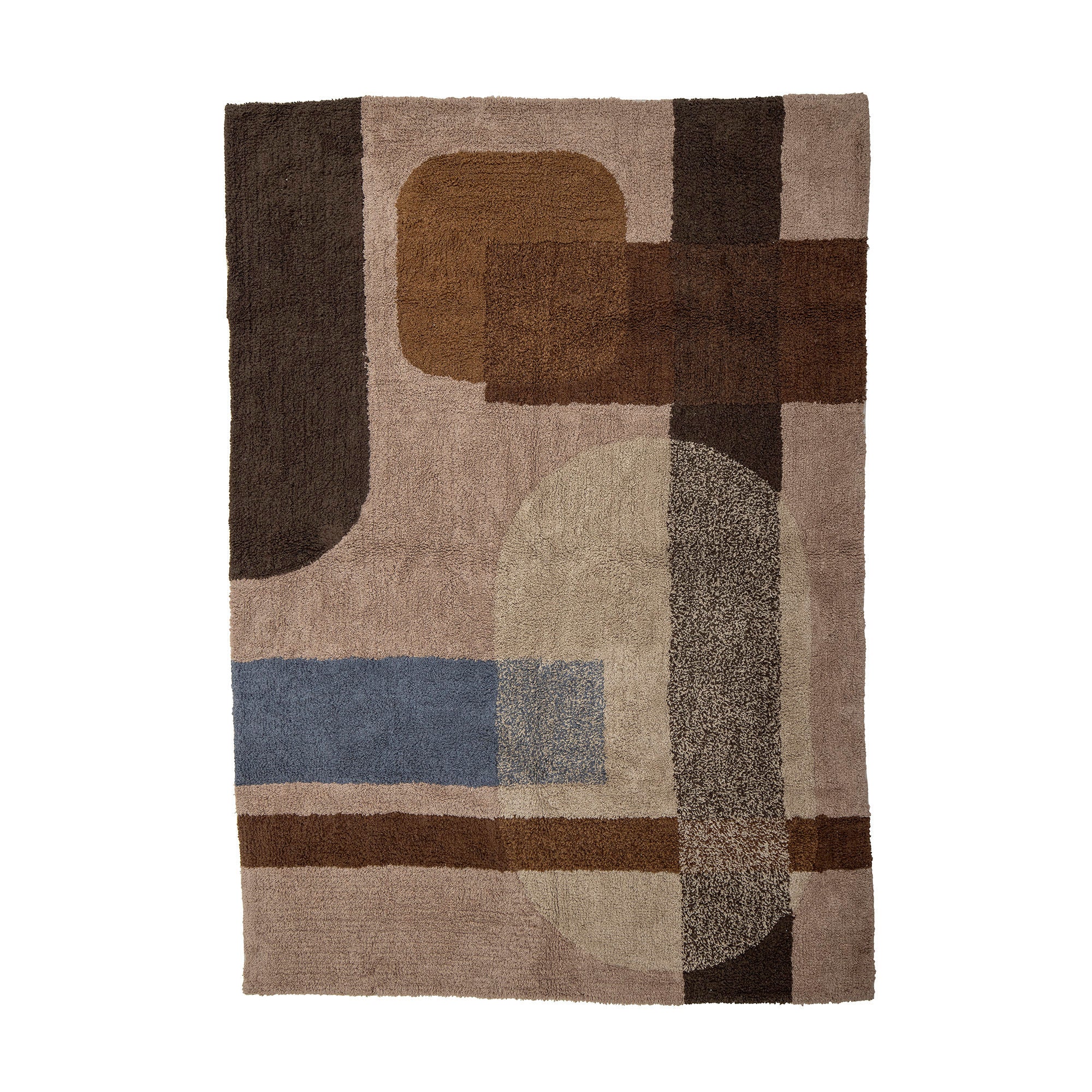 Zofia Bomullsmatta 140x200, Brun