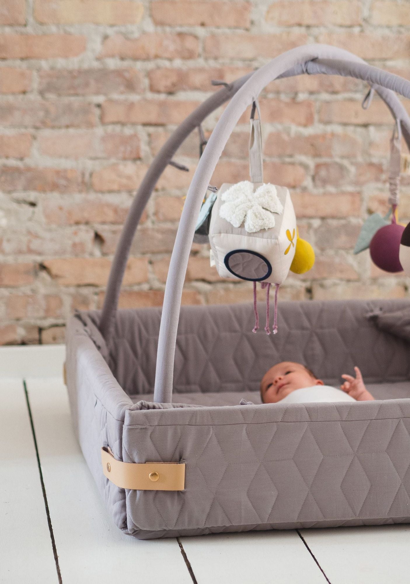 Babygym Soft quilt, Dark grey